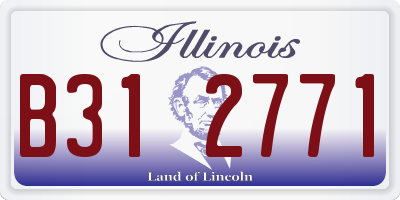IL license plate B312771