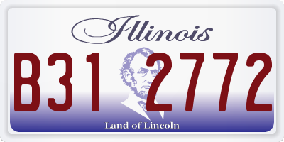 IL license plate B312772