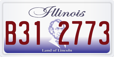 IL license plate B312773