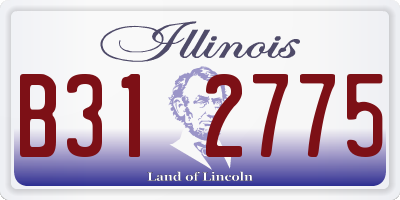 IL license plate B312775