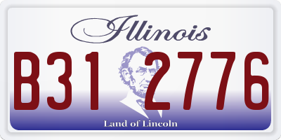 IL license plate B312776