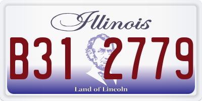 IL license plate B312779