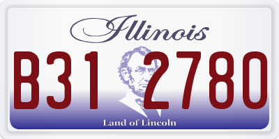 IL license plate B312780