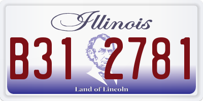 IL license plate B312781
