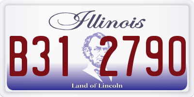 IL license plate B312790