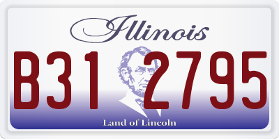 IL license plate B312795