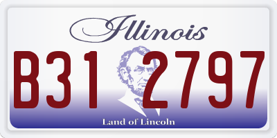 IL license plate B312797