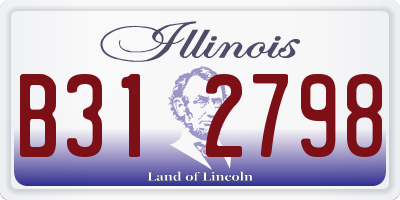 IL license plate B312798
