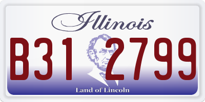 IL license plate B312799