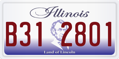 IL license plate B312801