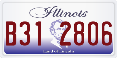 IL license plate B312806
