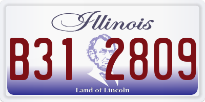 IL license plate B312809