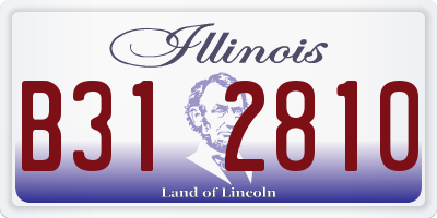 IL license plate B312810