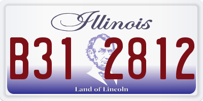 IL license plate B312812
