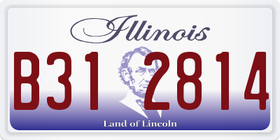 IL license plate B312814