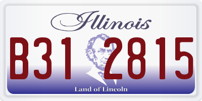 IL license plate B312815