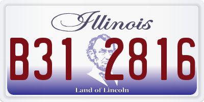 IL license plate B312816