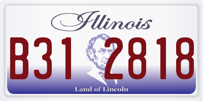 IL license plate B312818