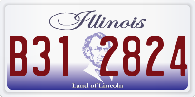 IL license plate B312824