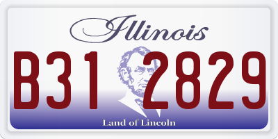 IL license plate B312829