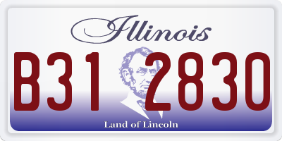 IL license plate B312830