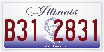 IL license plate B312831