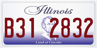 IL license plate B312832