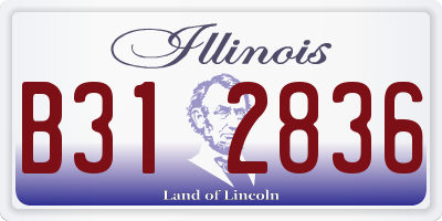 IL license plate B312836