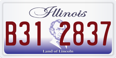 IL license plate B312837