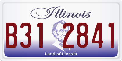 IL license plate B312841