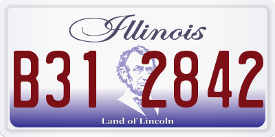 IL license plate B312842