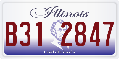 IL license plate B312847