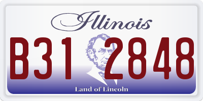 IL license plate B312848