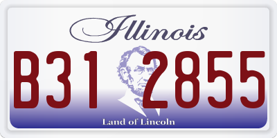 IL license plate B312855