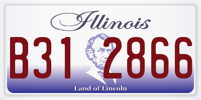 IL license plate B312866