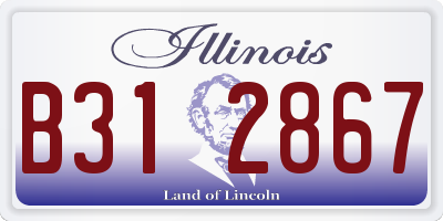 IL license plate B312867