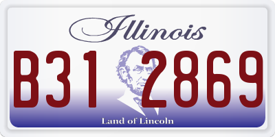 IL license plate B312869