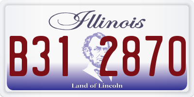 IL license plate B312870
