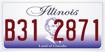 IL license plate B312871