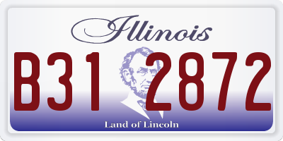 IL license plate B312872