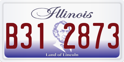IL license plate B312873