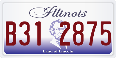 IL license plate B312875