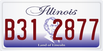 IL license plate B312877