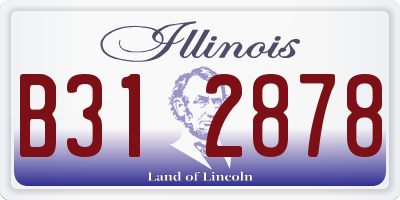 IL license plate B312878