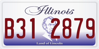 IL license plate B312879