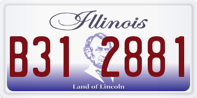 IL license plate B312881
