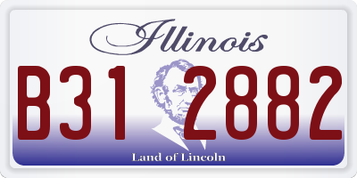IL license plate B312882