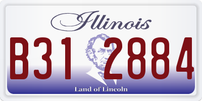 IL license plate B312884