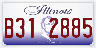 IL license plate B312885