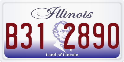 IL license plate B312890